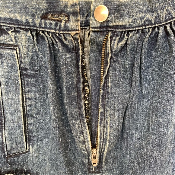 Rachel Comey Denim Crinoline Skirt Raw Hem  Sz 2 - Picture 5 of 7